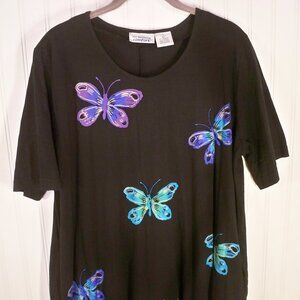 All American Comfort, Butterflys, Long Shirt, M